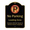 Signmission Designer Series-No Parking Loading Zone Violators Will Be Towed Vehicle Own, 24" x 18", BG-1824-9949 A-DES-BG-1824-9949 - alternate 1